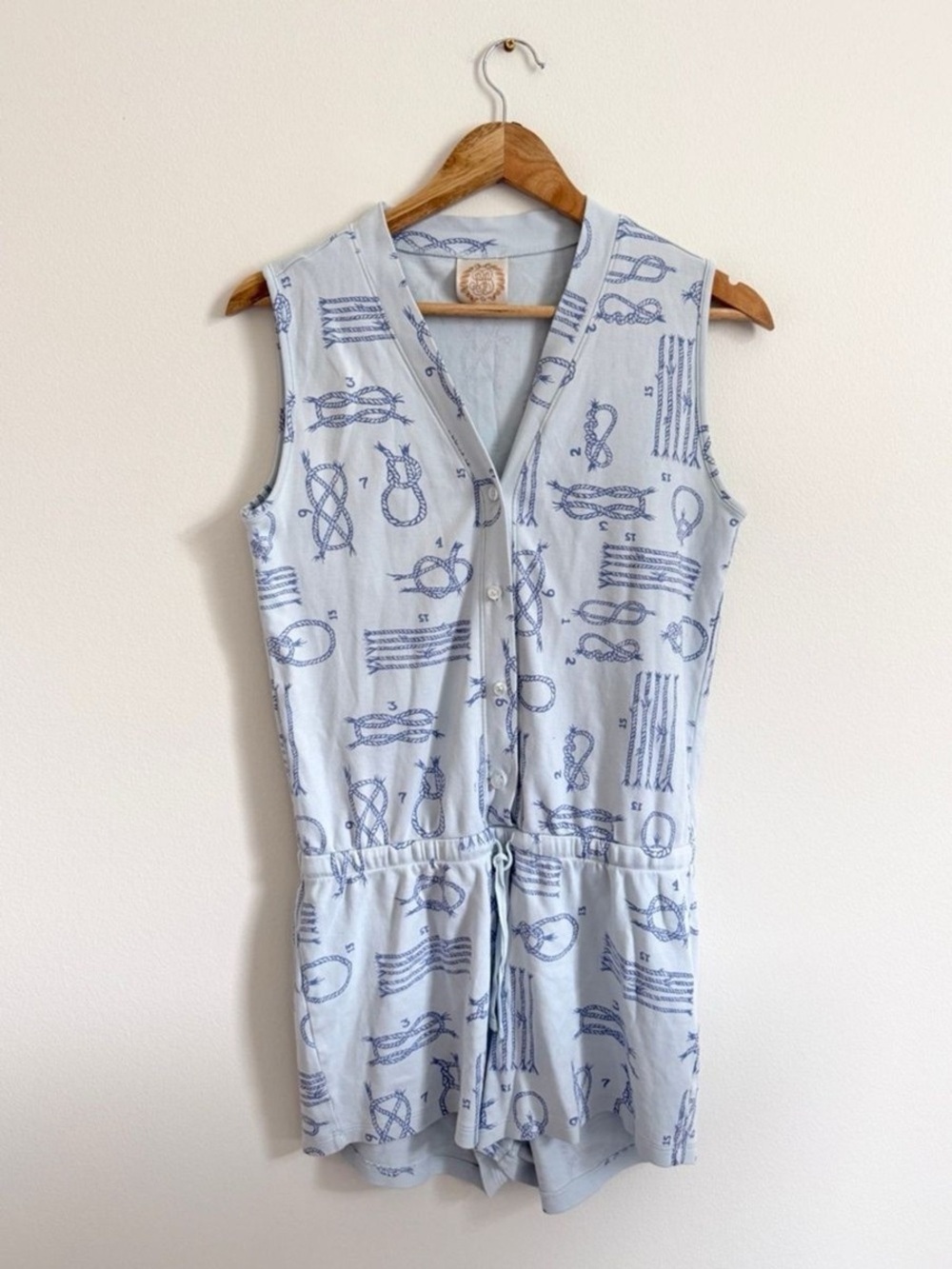 The Beaufort Bonnet Company Yachts of Knots Blue Nautical Print Swim Coverup